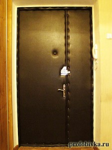 шумоизоляция входной деревянной двери